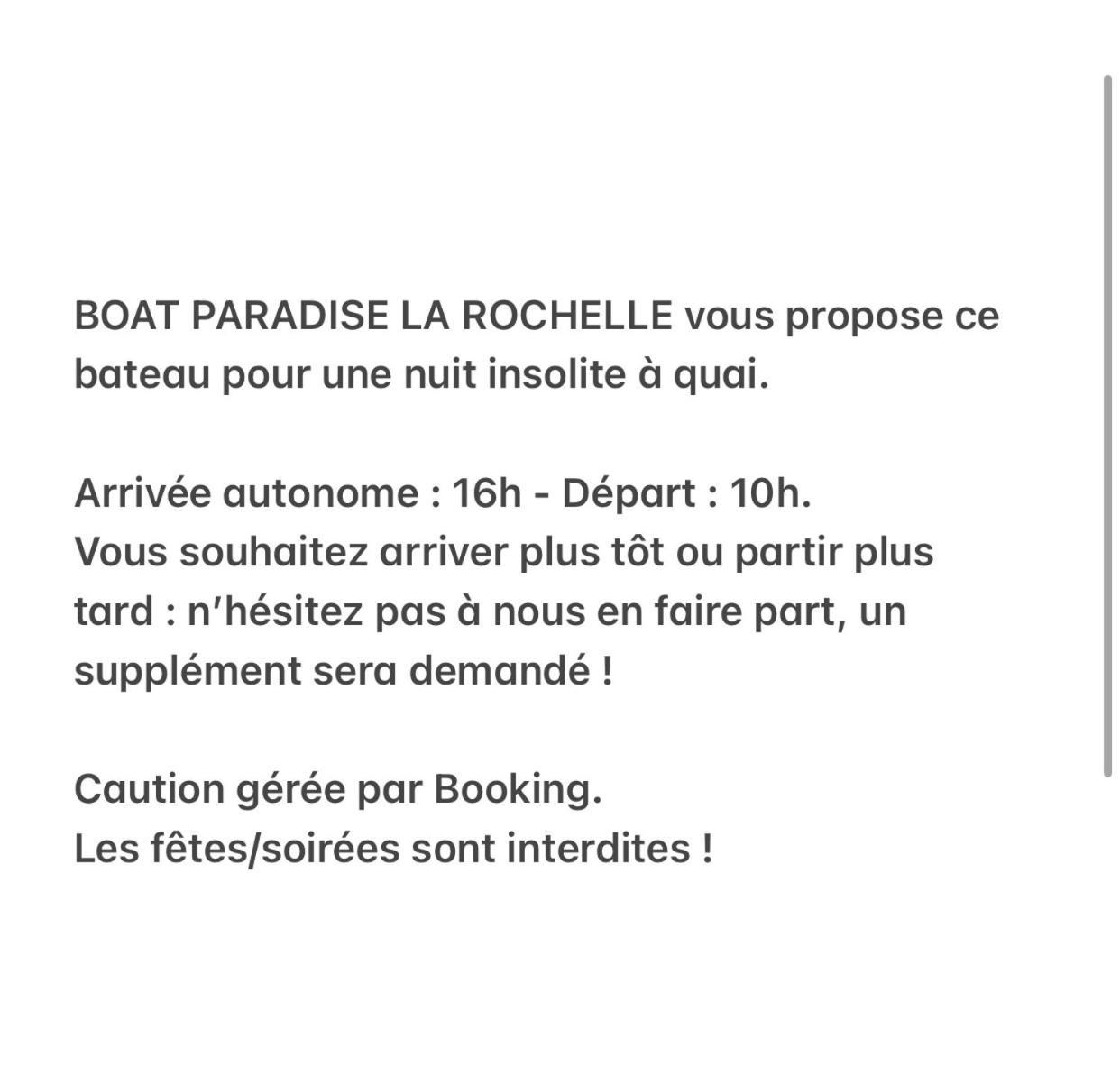 Une Nuit Sur Un Magnifique Bateau Linge Et Menage Inclus - Boat Paradise La Rochelle Λα Ροσέλ Εξωτερικό φωτογραφία